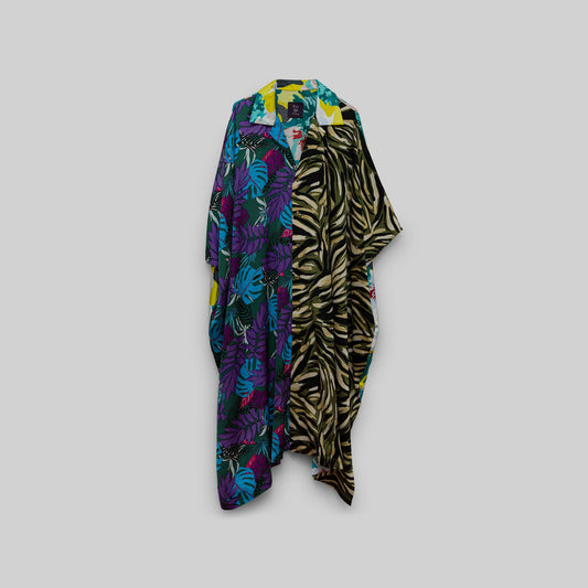 Silk Open Collar Kaftan - RES IPSA