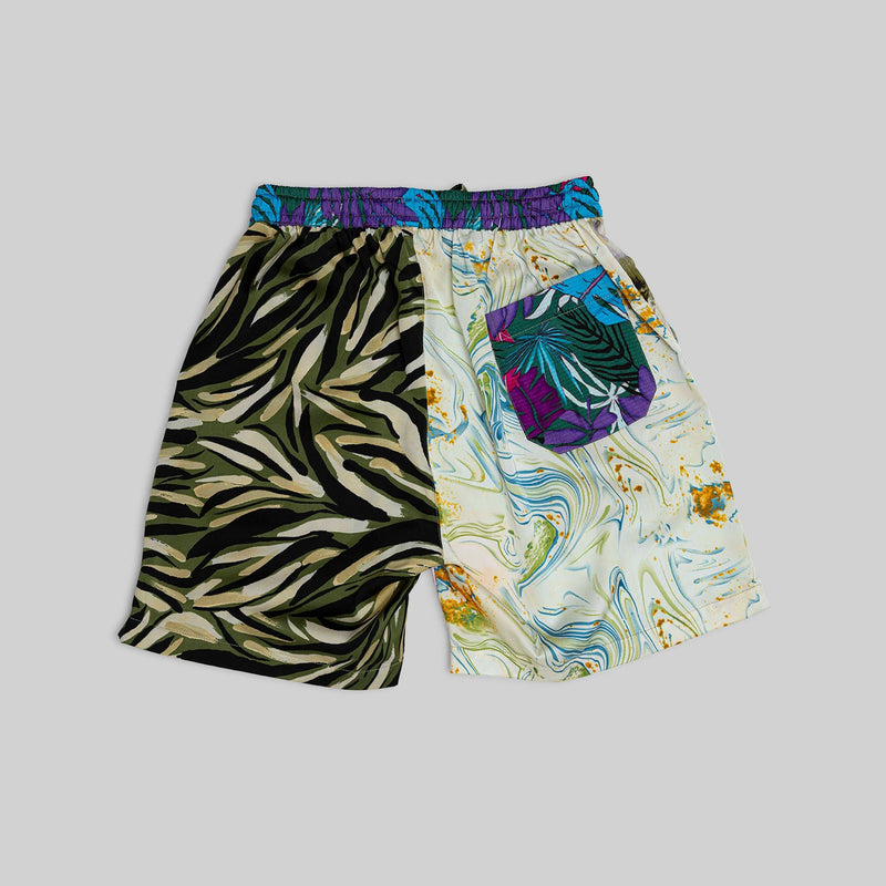 Silk Patchwork Camp Shorts - RES IPSA