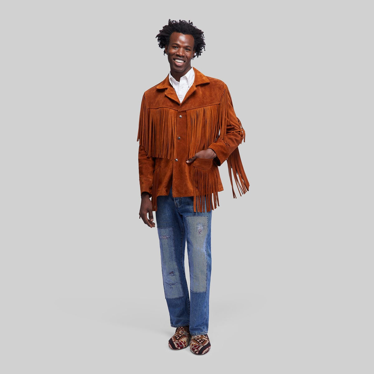 Suede Fringed Jacket – RES IPSA