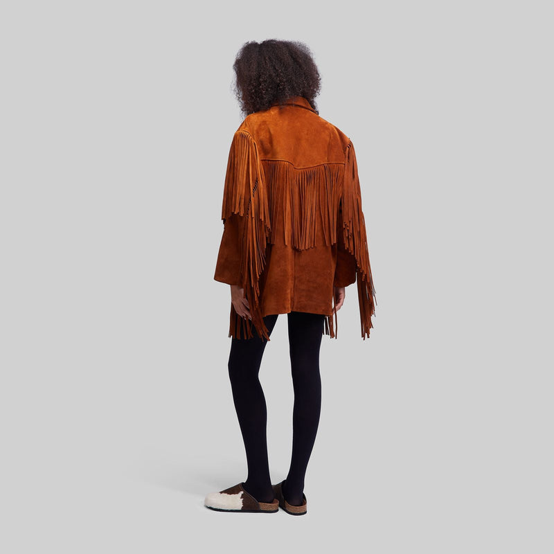 Suede Fringed Jacket - RES IPSA