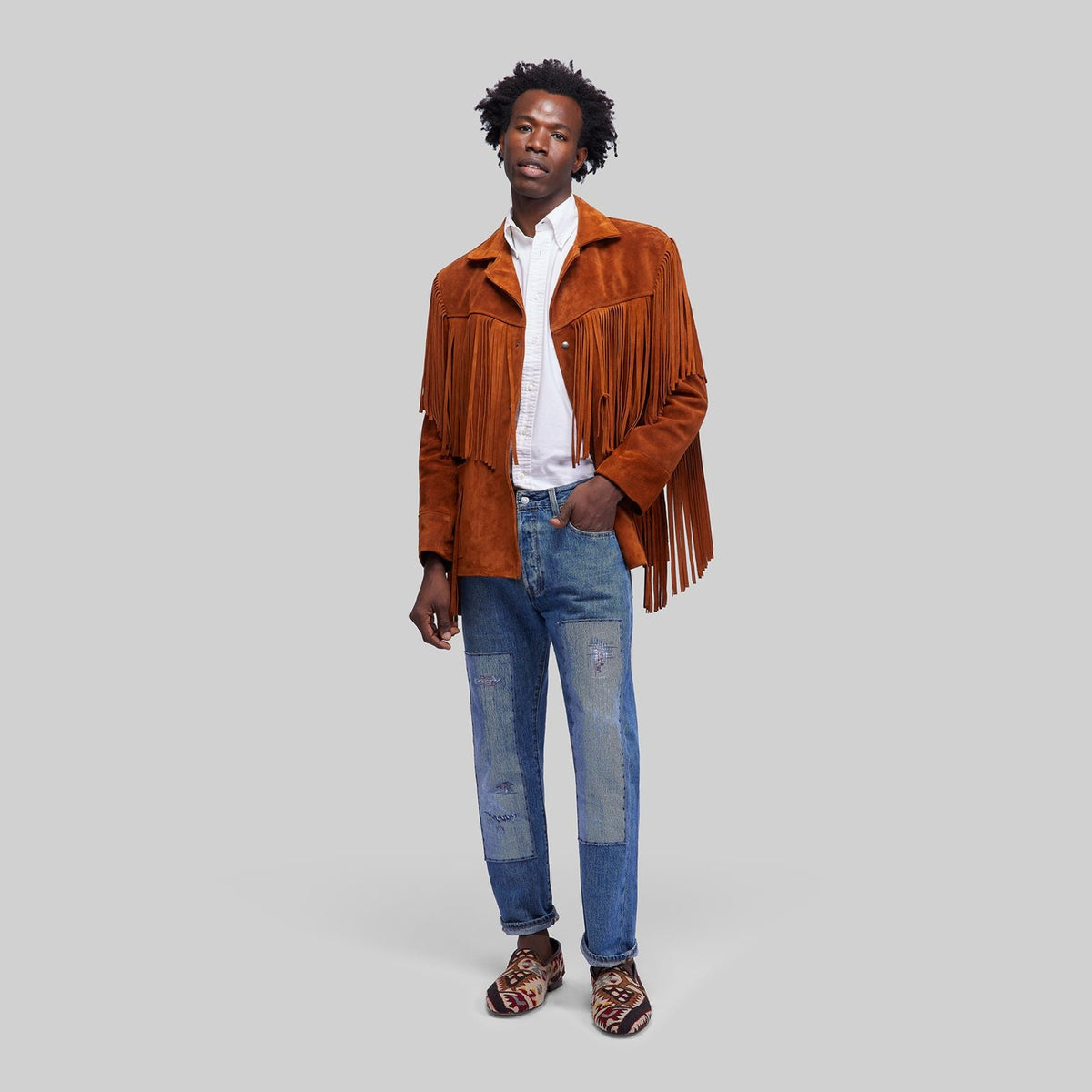 Suede Fringed Jacket – RES IPSA