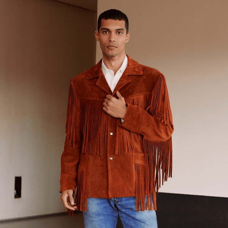 Suede Fringed Jacket - RES IPSA