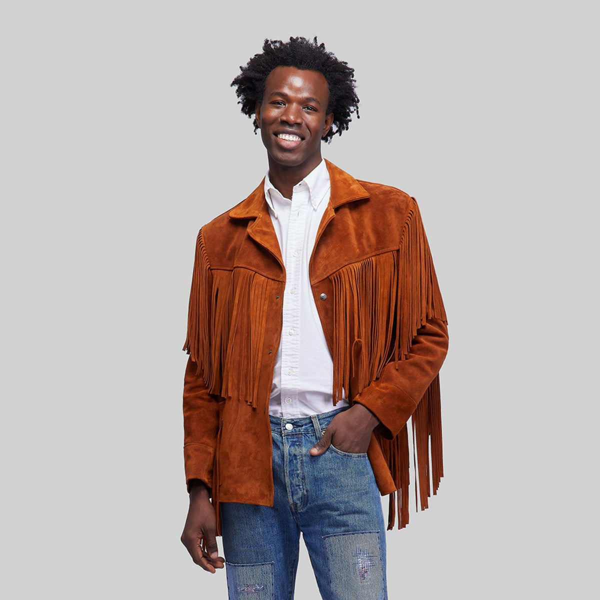Suede Fringed Jacket – RES IPSA