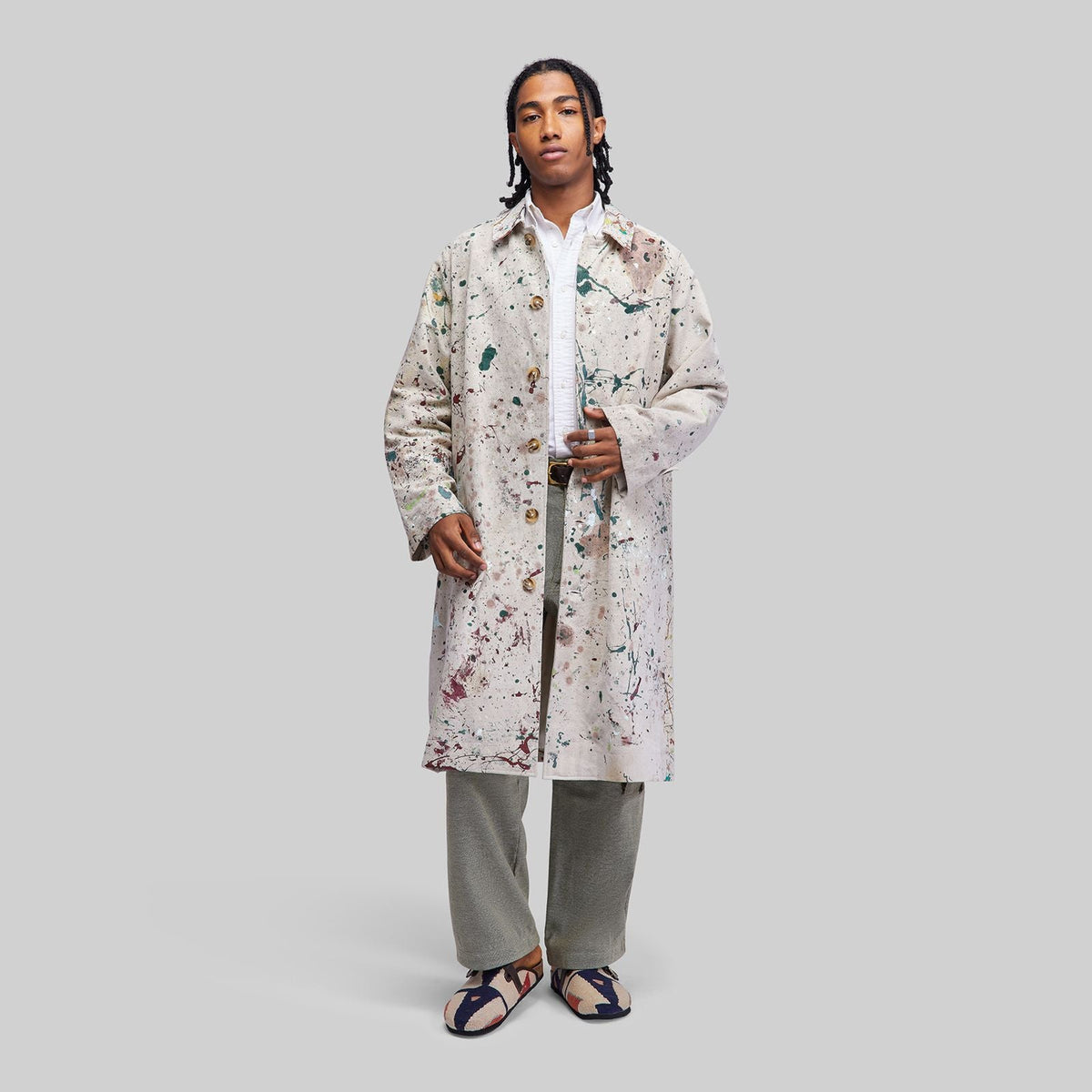 Vintage Canvas Paint Splatter Coat - RES IPSA