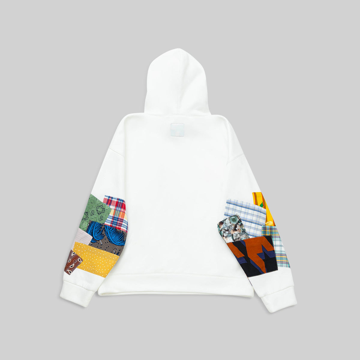 White Patchwork Hoodie - RES IPSA