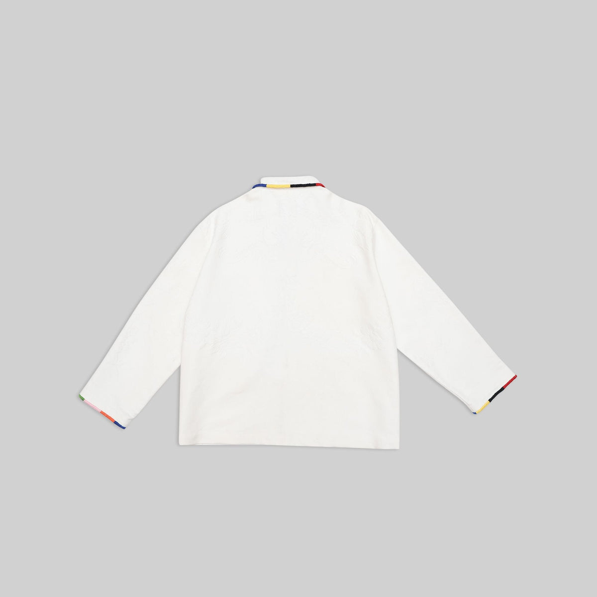 White Workshirt with Embroidered Trim - RES IPSA