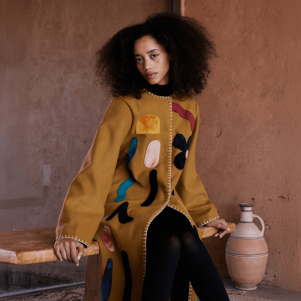 Wool Appliqué Coat - RES IPSA