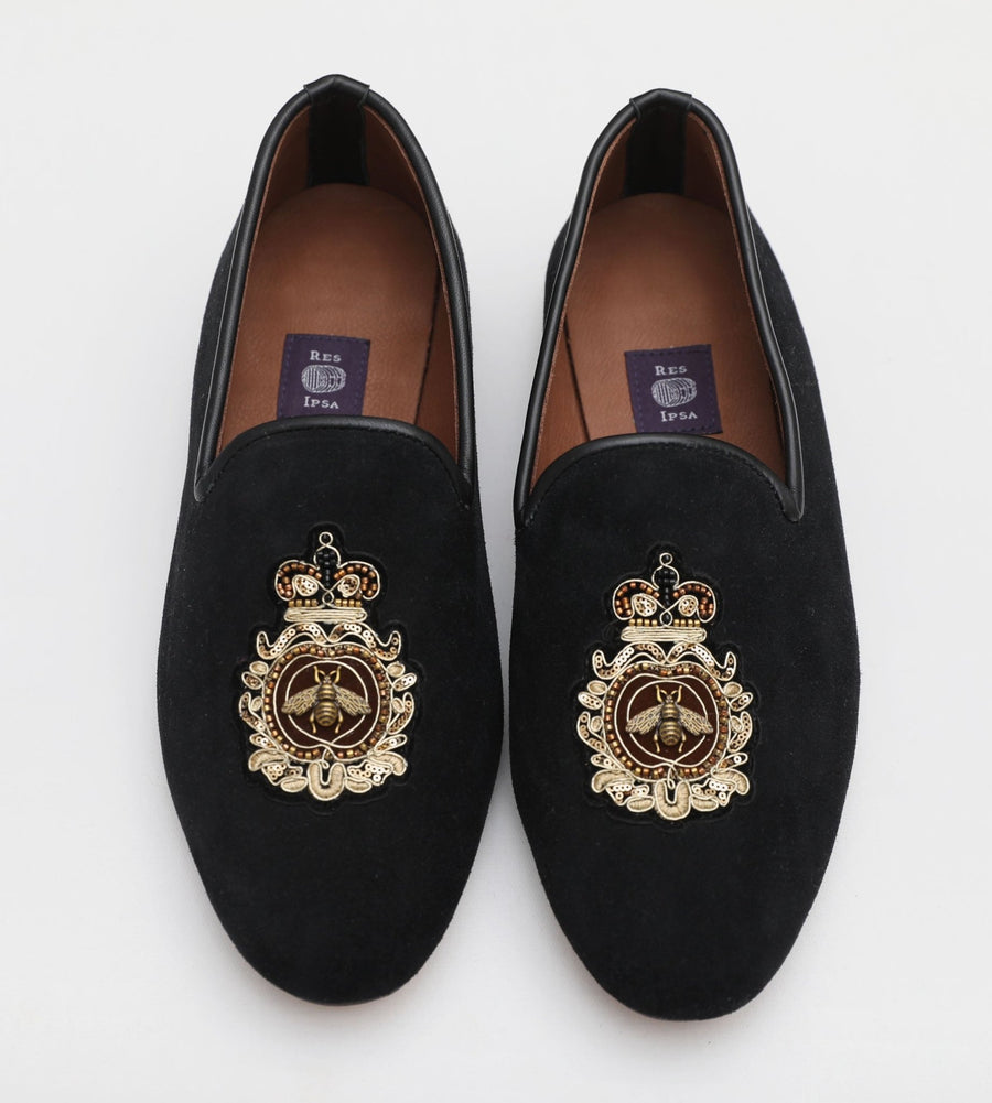 Black Suede Loafer 9-1 - RES IPSA