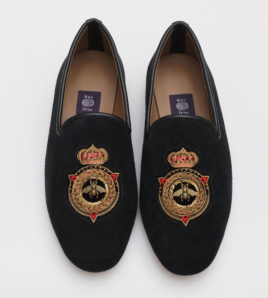 Black Suede Loafer 9-3 - RES IPSA