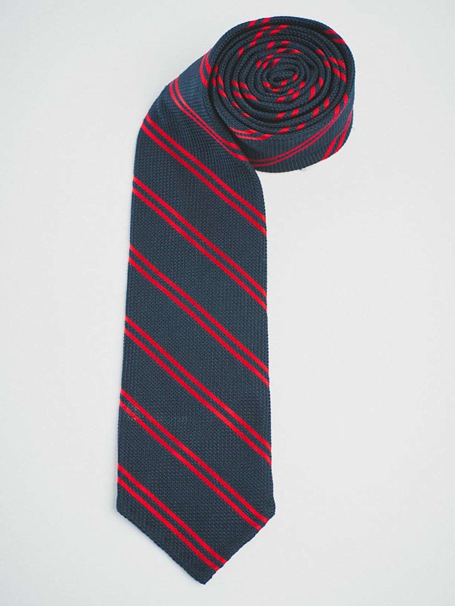 Dark Red Grenadine Tie, Made in Italy