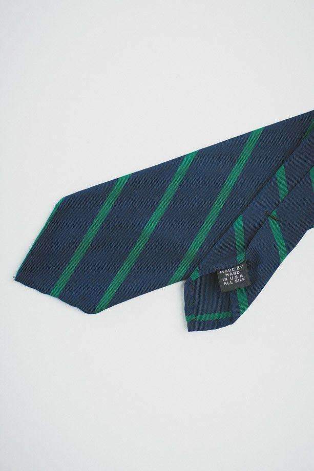 NAVY MOGADOR WITH GREEN STRIPE - RES IPSA