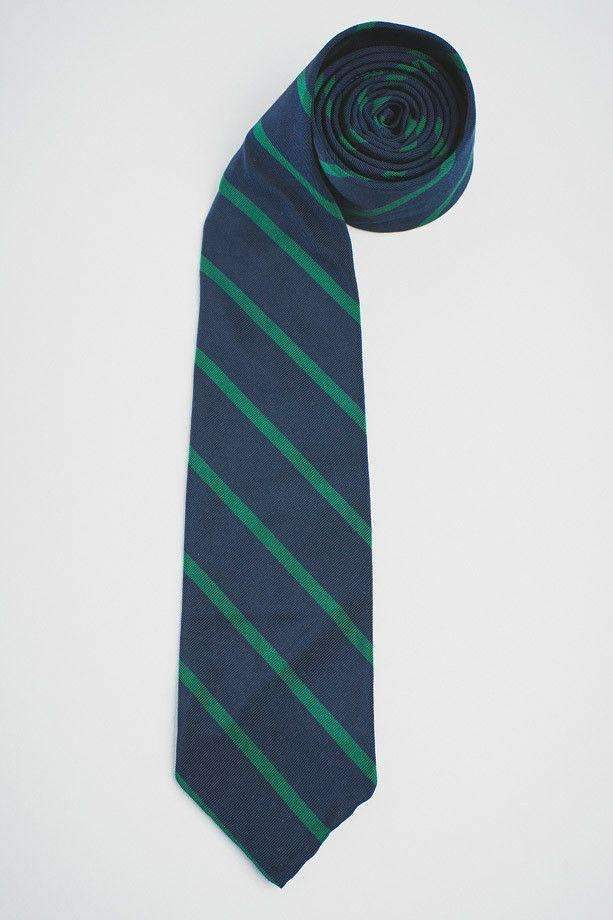 NAVY MOGADOR WITH GREEN STRIPE - RES IPSA