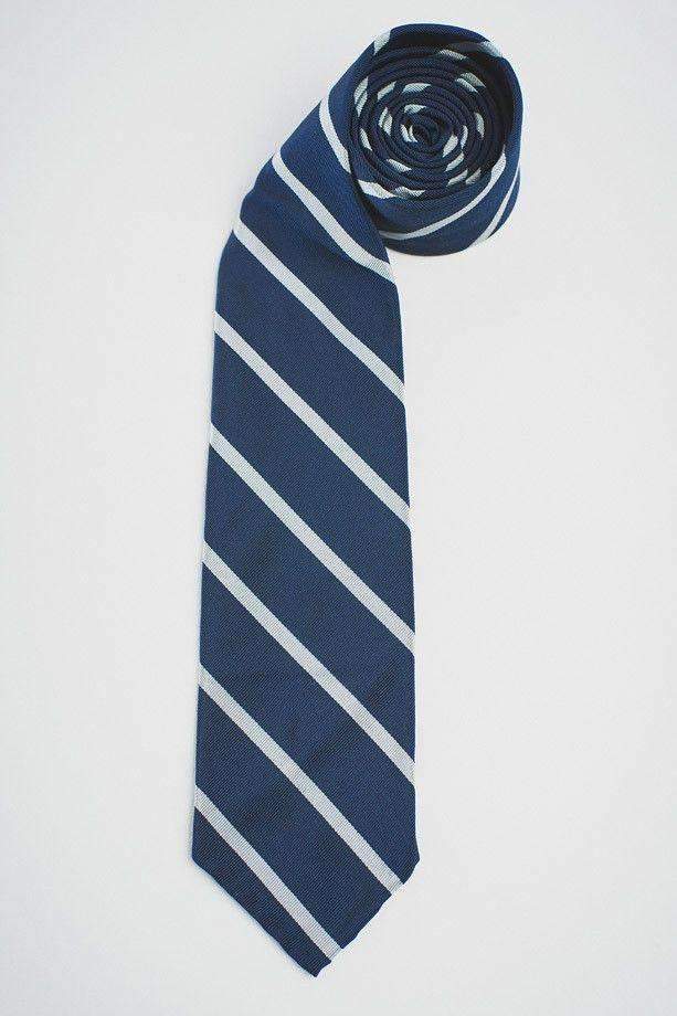 NAVY MOGADOR WITH SILVER STRIPE - RES IPSA