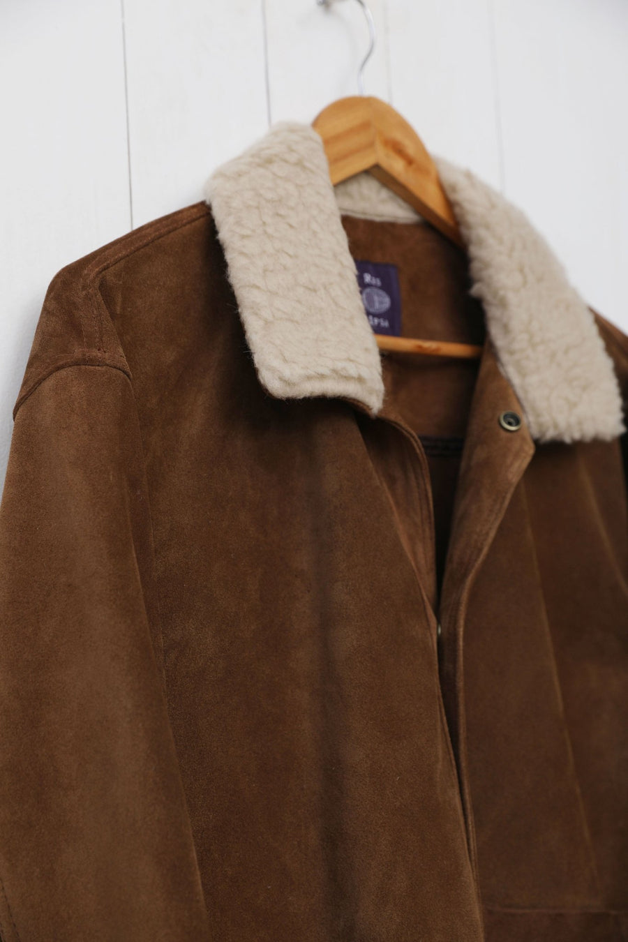 Suede Jacket With Shearling Collar #3 - RES IPSA