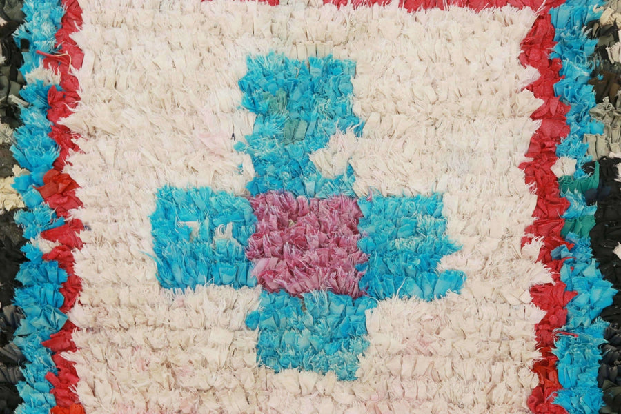 Vintage Berber Boucherouite Rug #1 - RES IPSA
