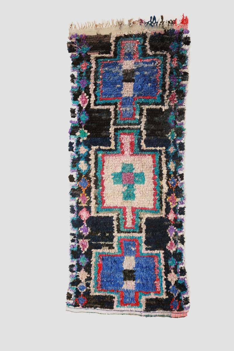 Vintage Berber Boucherouite Rug #1 - RES IPSA