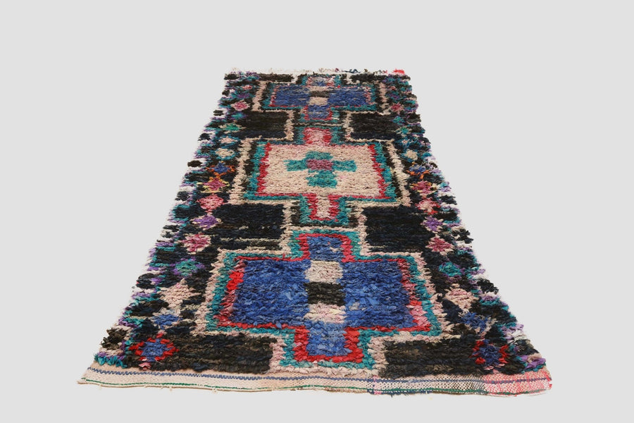 Vintage Berber Boucherouite Rug #1 - RES IPSA