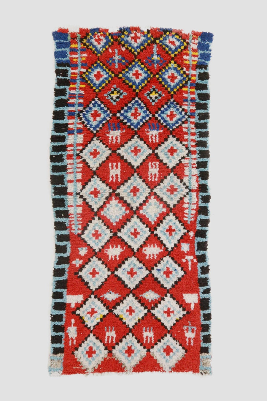 Vintage Berber Boucherouite Rug #10 - RES IPSA