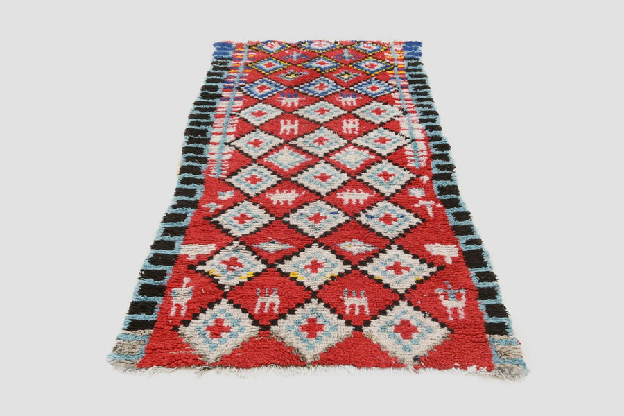 Vintage Berber Boucherouite Rug #10 - RES IPSA