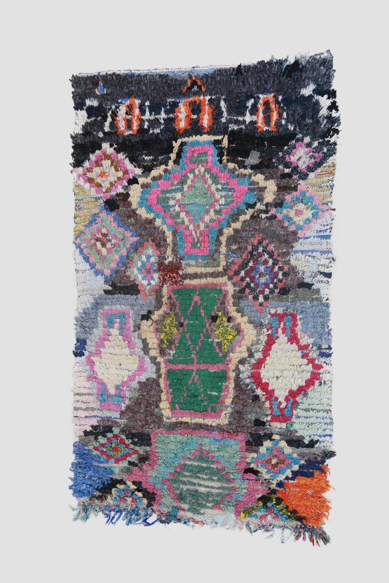Vintage Berber Boucherouite Rug #13 - RES IPSA