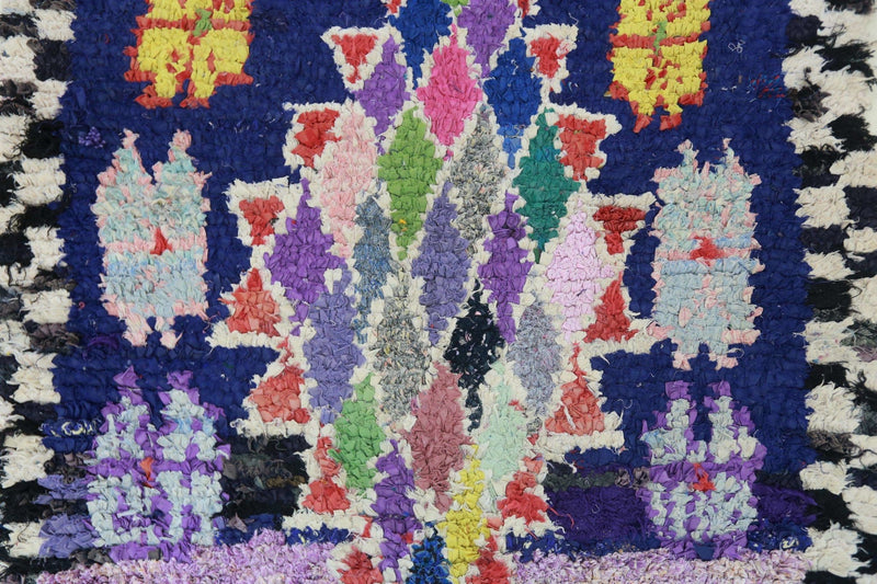 Vintage Berber Boucherouite Rug #6 - RES IPSA